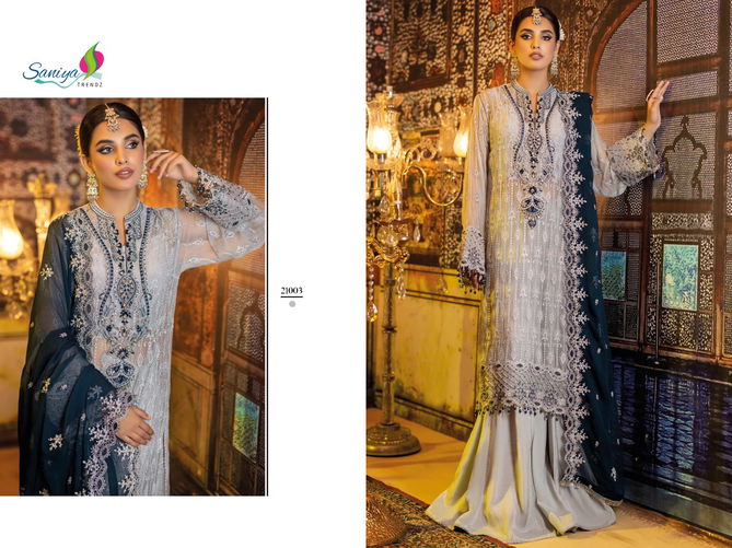 Saniya St Adan Libas 21 Festive Wear Wholesale Georgette Pakistani Suit
